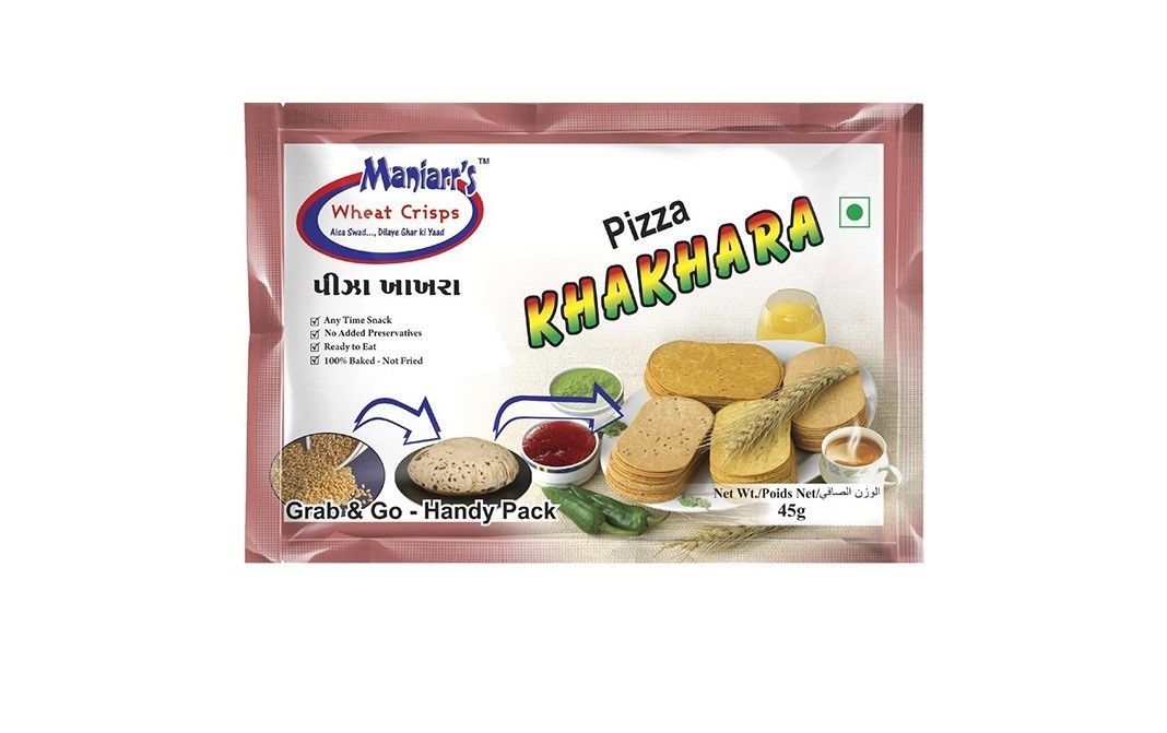 Maniarr's Pizza Khakhara    Pack  45 grams